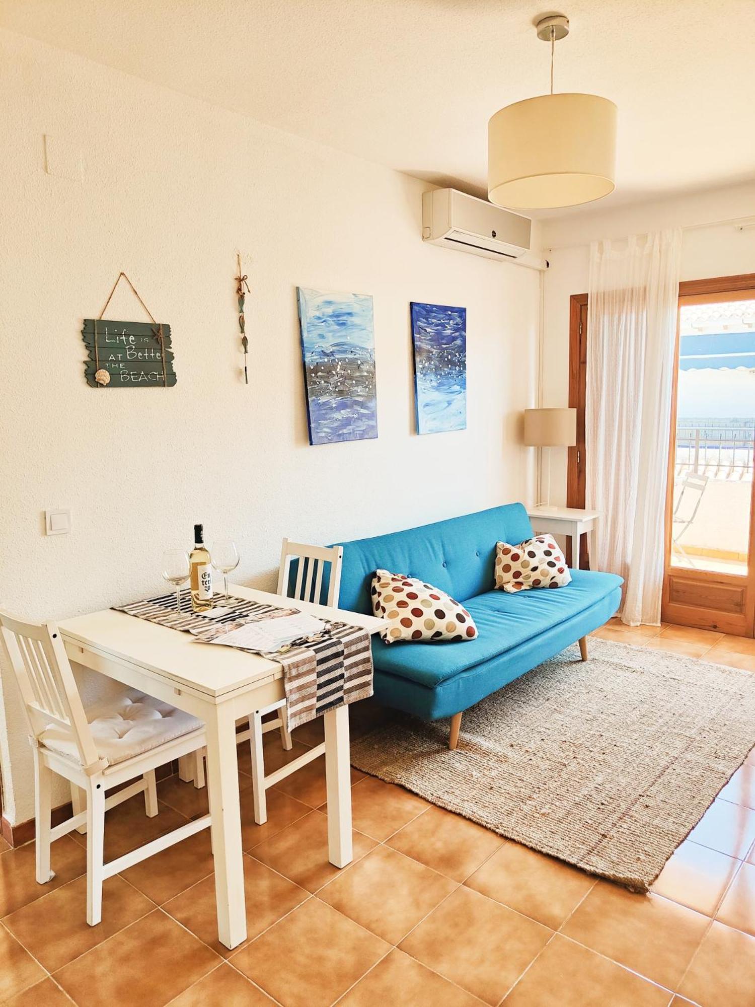 Blue House In Santa Pola Apartment Bagian luar foto