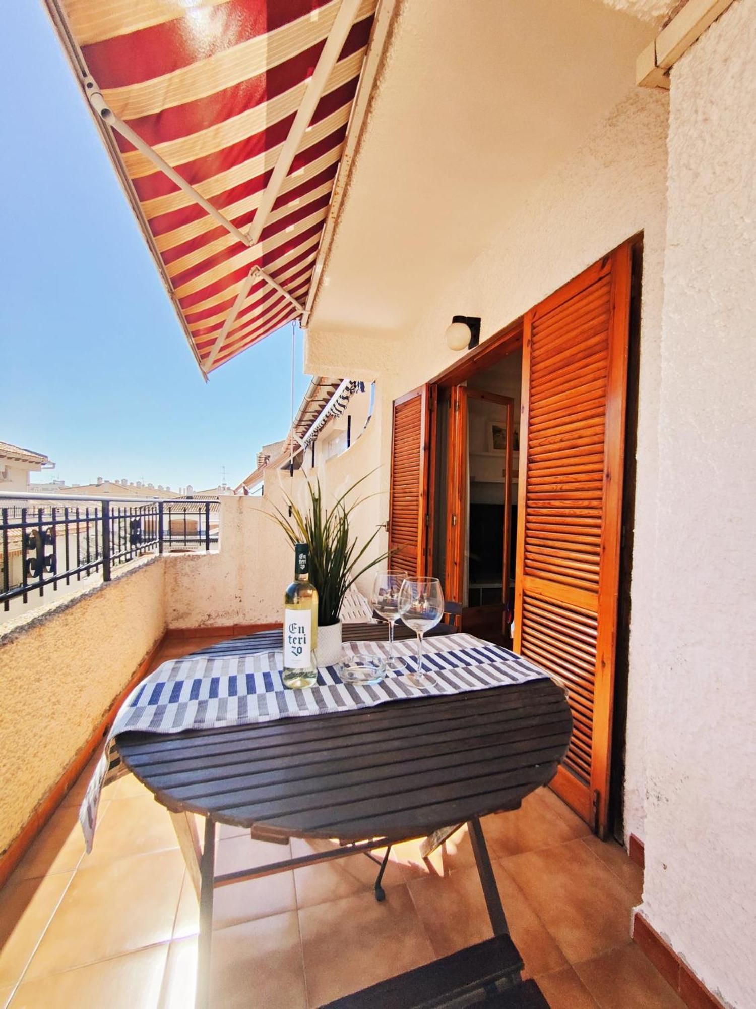 Blue House In Santa Pola Apartment Bagian luar foto