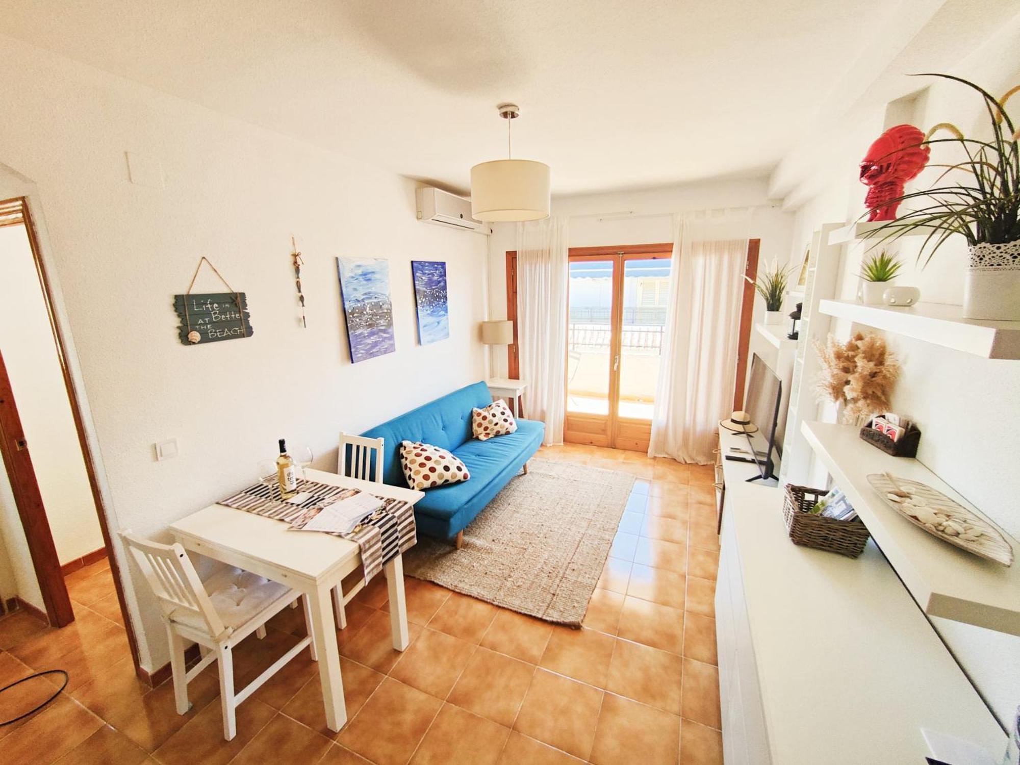 Blue House In Santa Pola Apartment Bagian luar foto